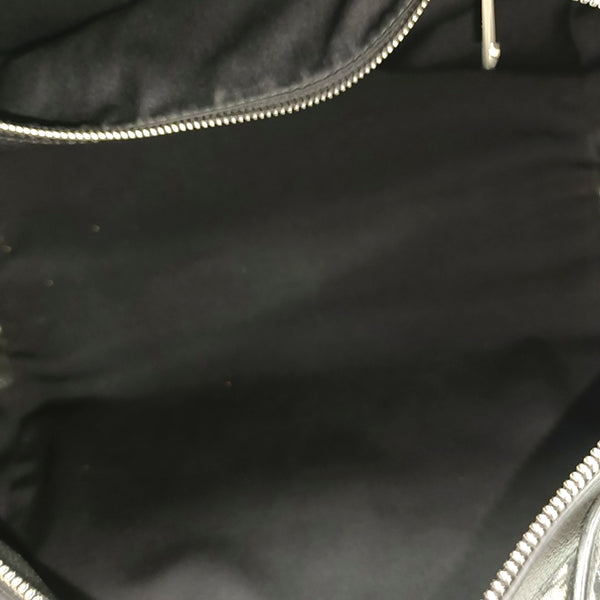 Oblique Canvas Shoulder Bag Blue