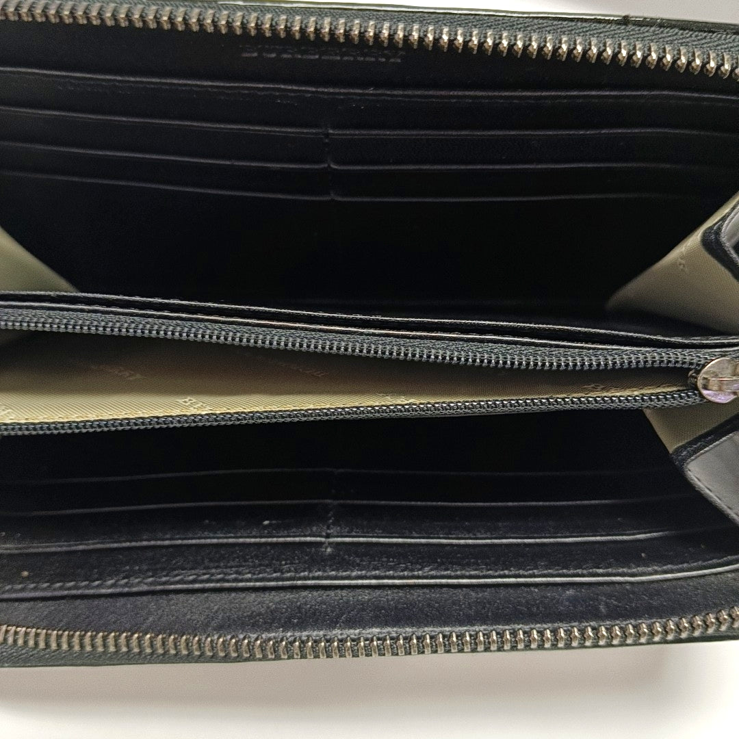 Coated Canvas Wallet Beige