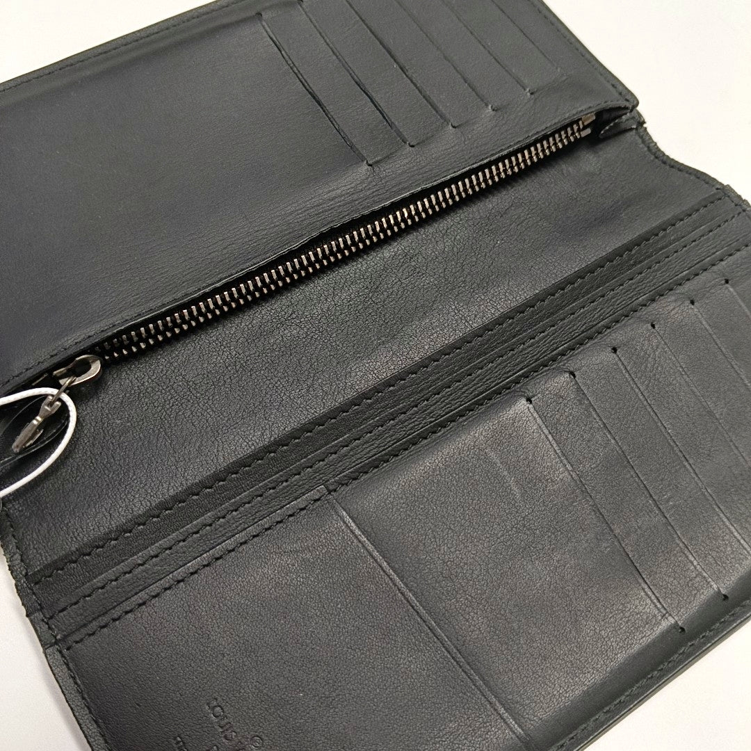 BRAZZA Damier Graphite Calfskin Black Wallet