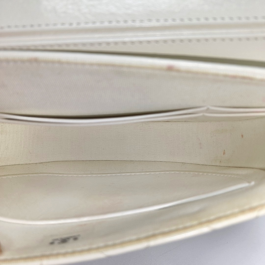 Quilted Calfskin Shoulder Bag White