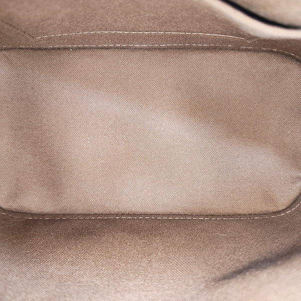 ALMA BB Monogram Coated Canvas Brown