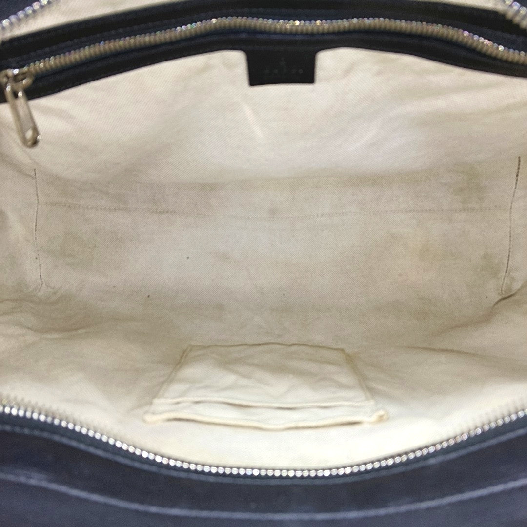 Monogram Calfskin Tote Bag Black