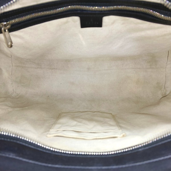 Monogram Calfskin Tote Bag Black