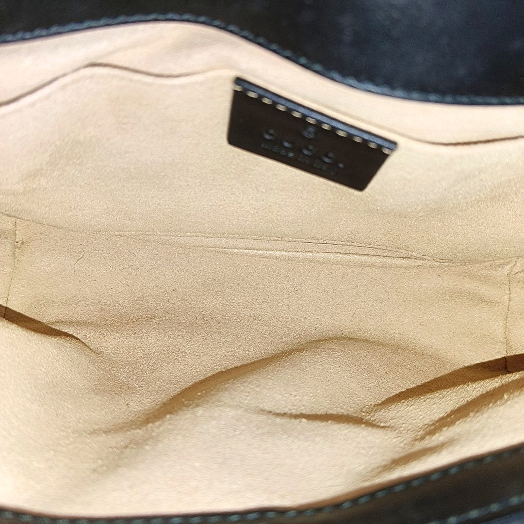GG Marmont Small Quilted Calfskin Black