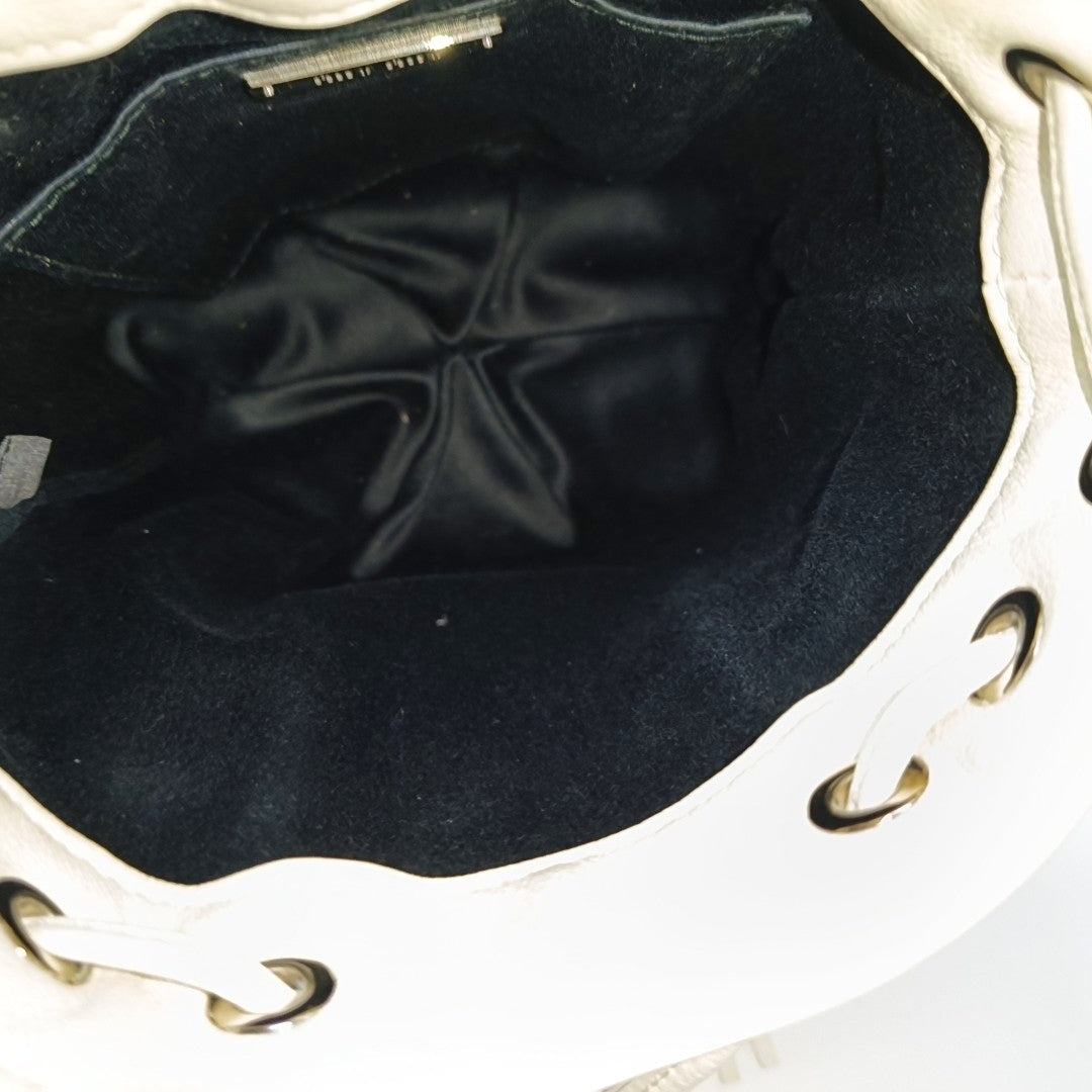 Calfskin Bucket Bag White