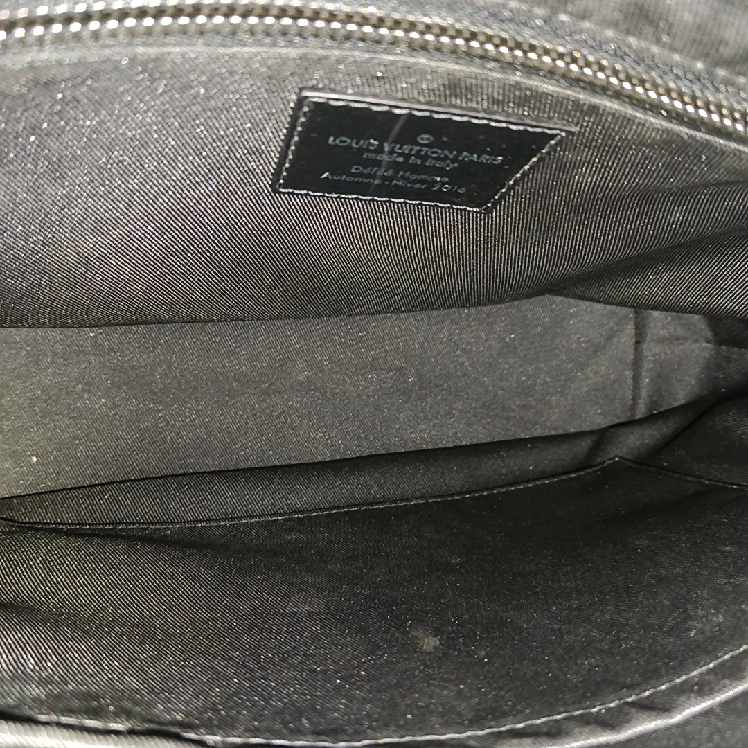 VOYAGER PM Monogram Coated Canvas Black
