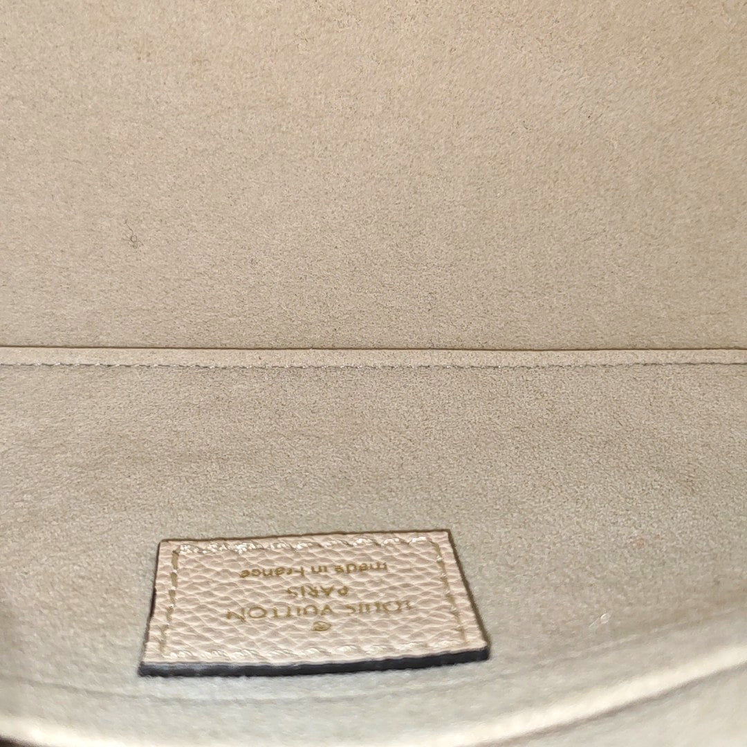PAPILLON BB Monogram Calfskin Beige