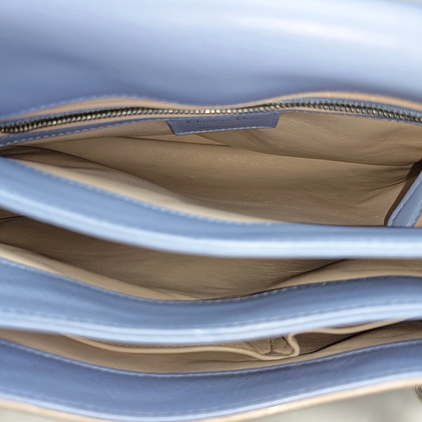 Calfskin Shoulder Bag Blue