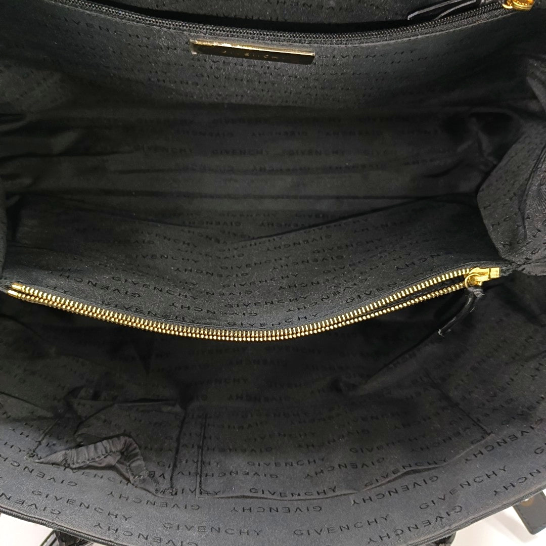 Canvas Top Handle Bag Black