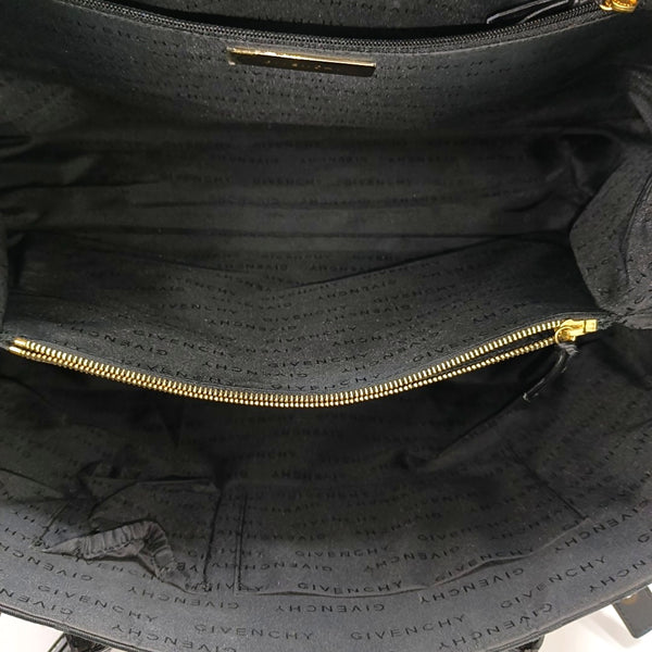 Canvas Top Handle Bag Black