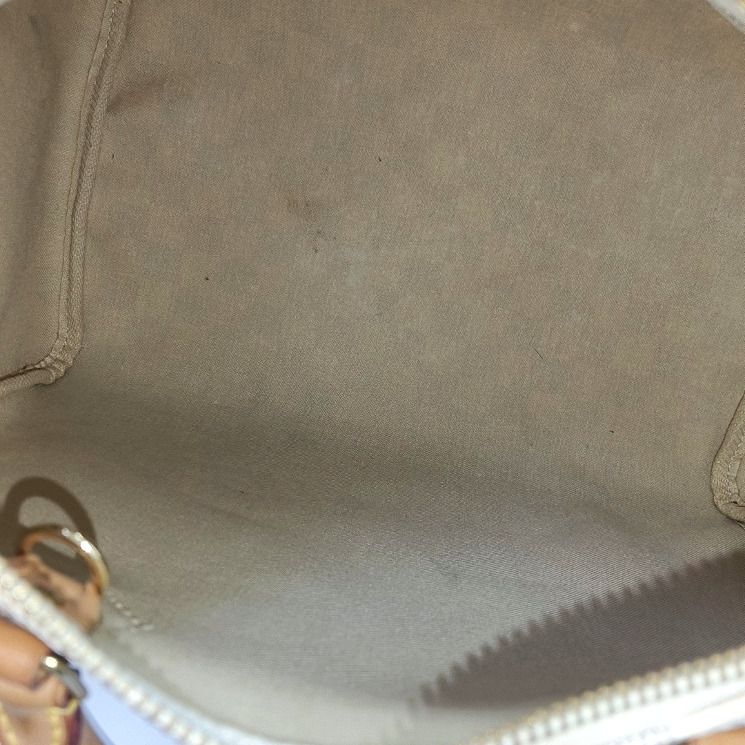 SPEEDY 30 Damier Azur Coated Canvas White