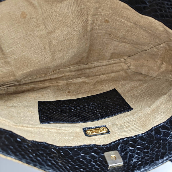 Straw Tote Bag Brown