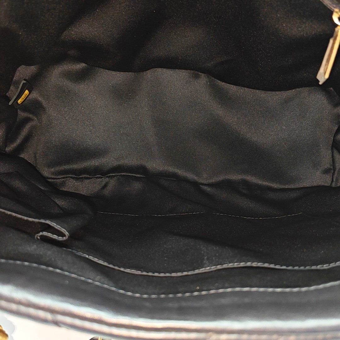 Chevron Calfskin Black