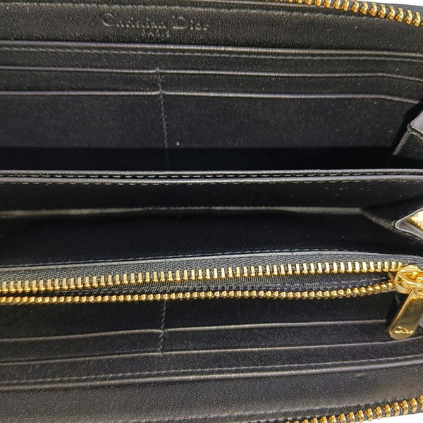 Cannage Calfskin Wallet Black