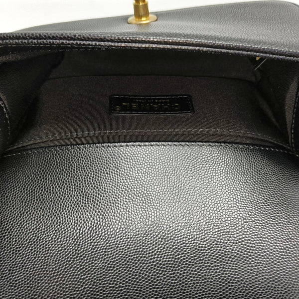 BOY CHANEL Small Quilted Grained Calfskin Black