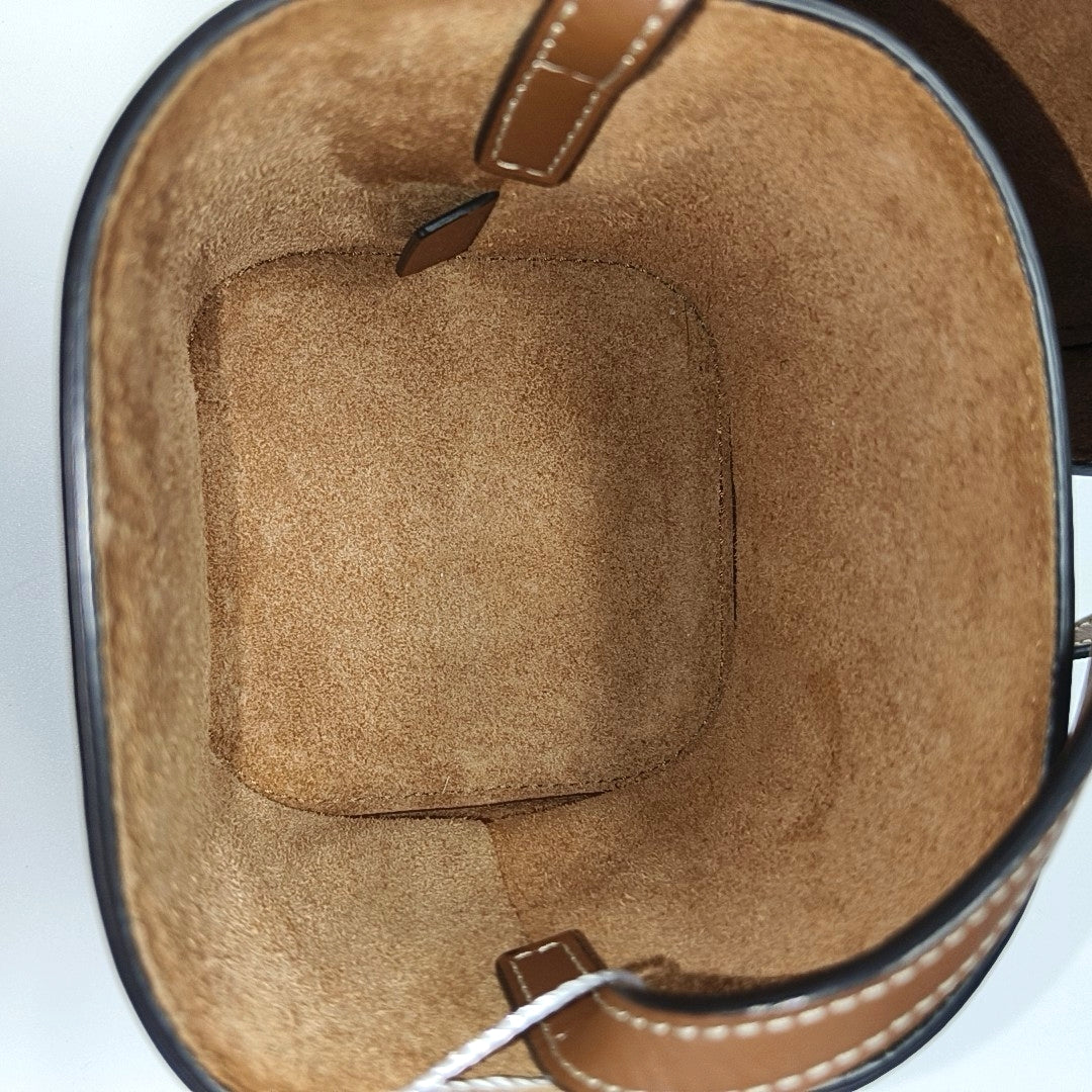 Calfskin Shoulder Bag Brown