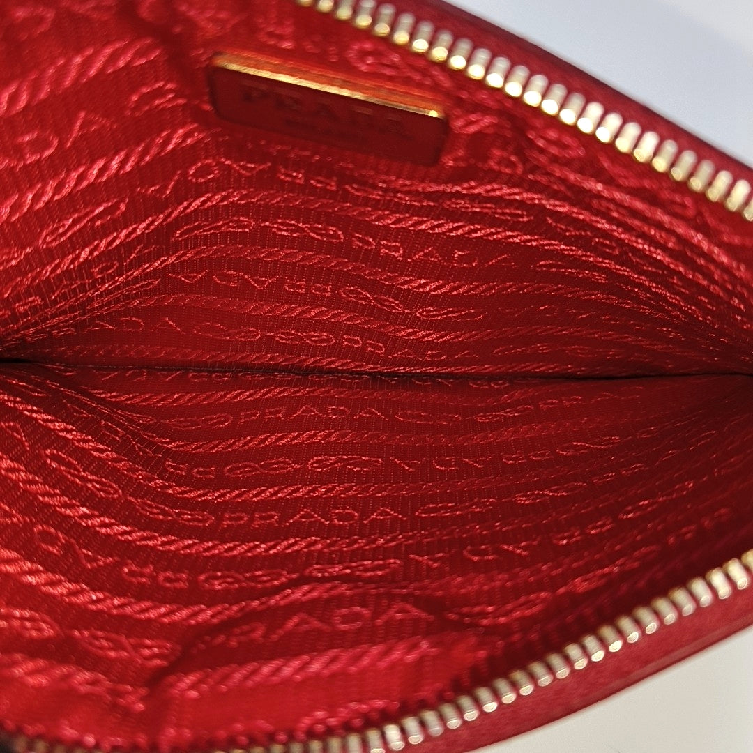 Calfskin Wallet Red