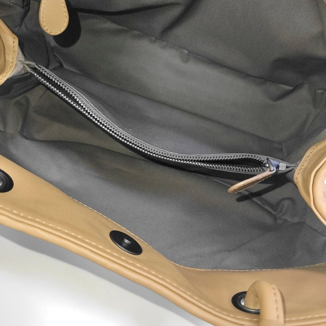 Calfskin Tote Bag Brown