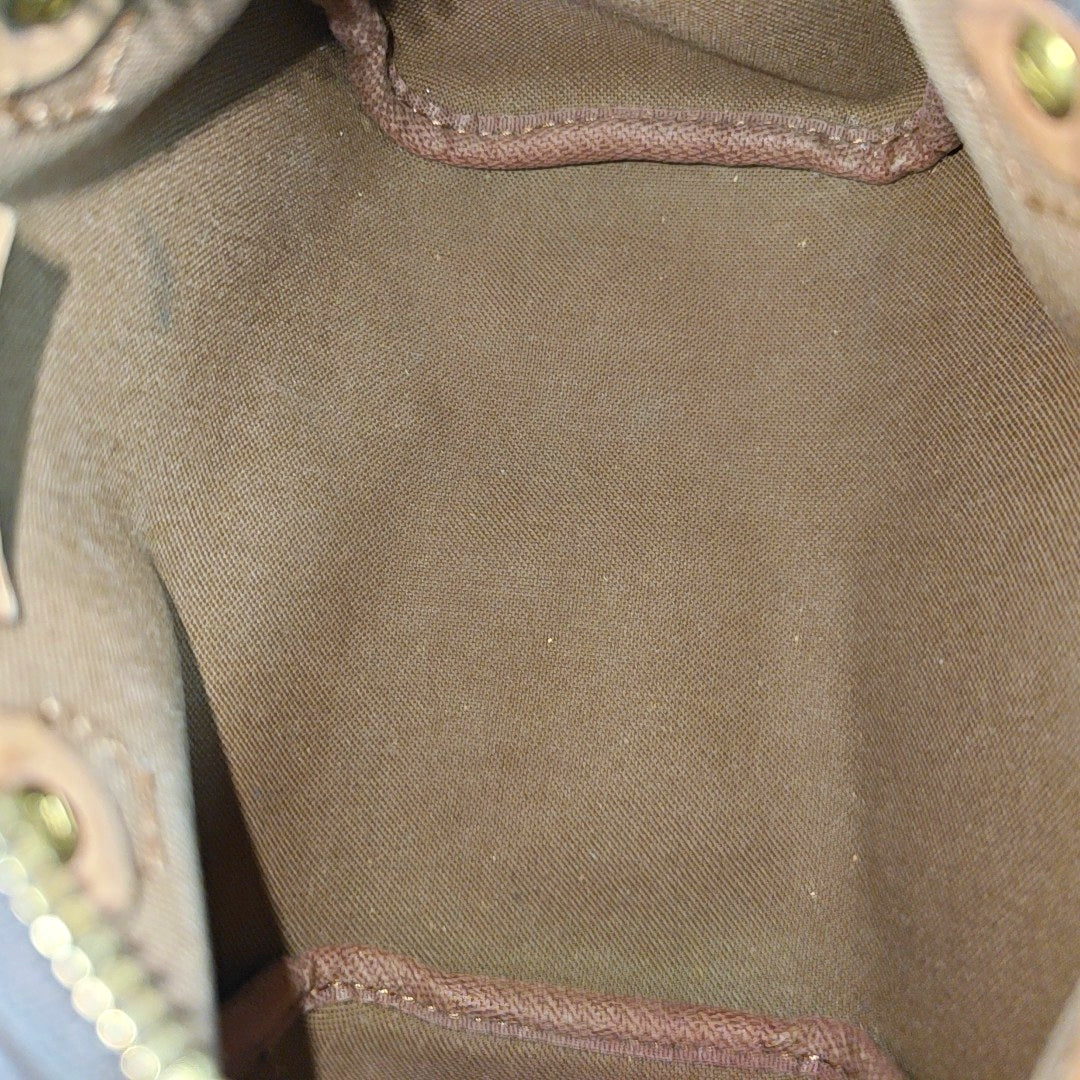 SPEEDY Nano Monogram Coated Canvas Brown