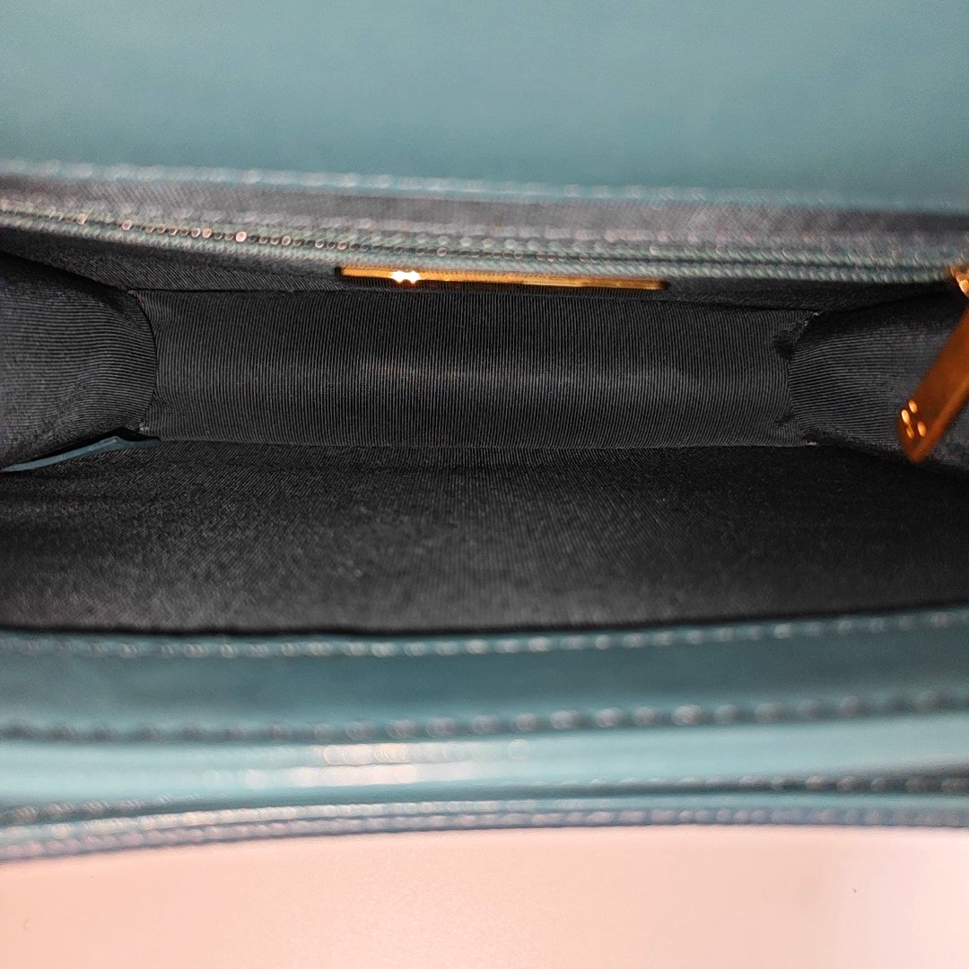 Quilted Calfskin Blue