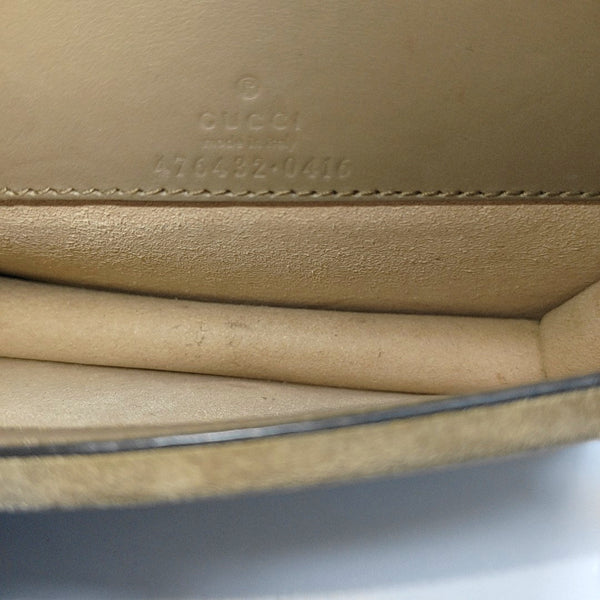 Dionysus Super Mini Monogram Coated Canvas Beige