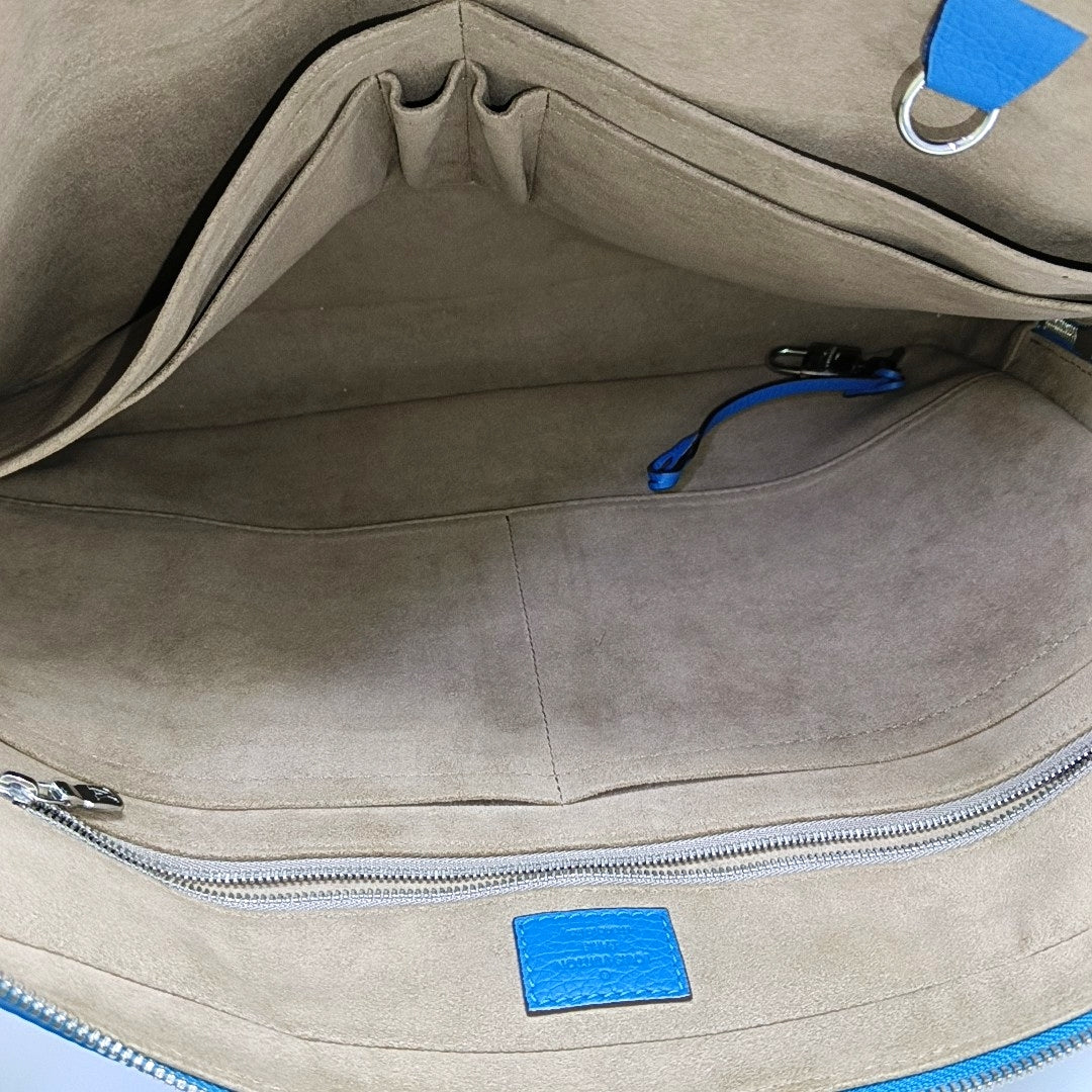 PORTE-DOCUMENTS Calfskin Blue