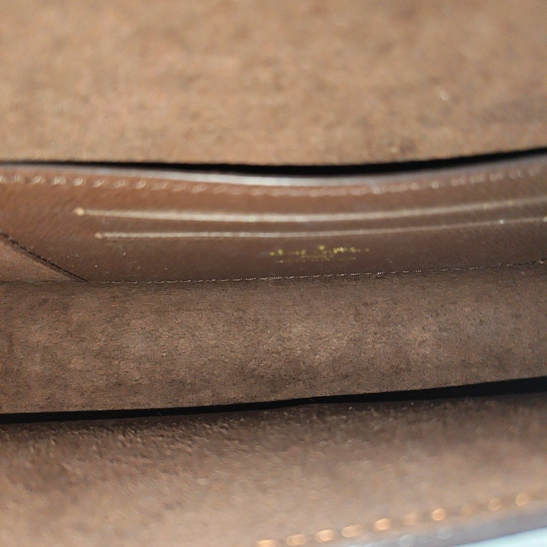 Lily Monogram Coated Canvas Brown