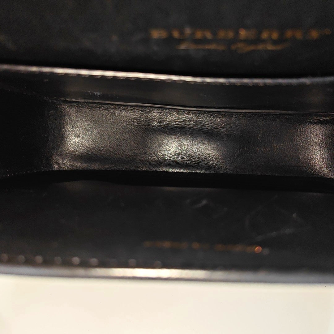 Square Stone Calfskin Black