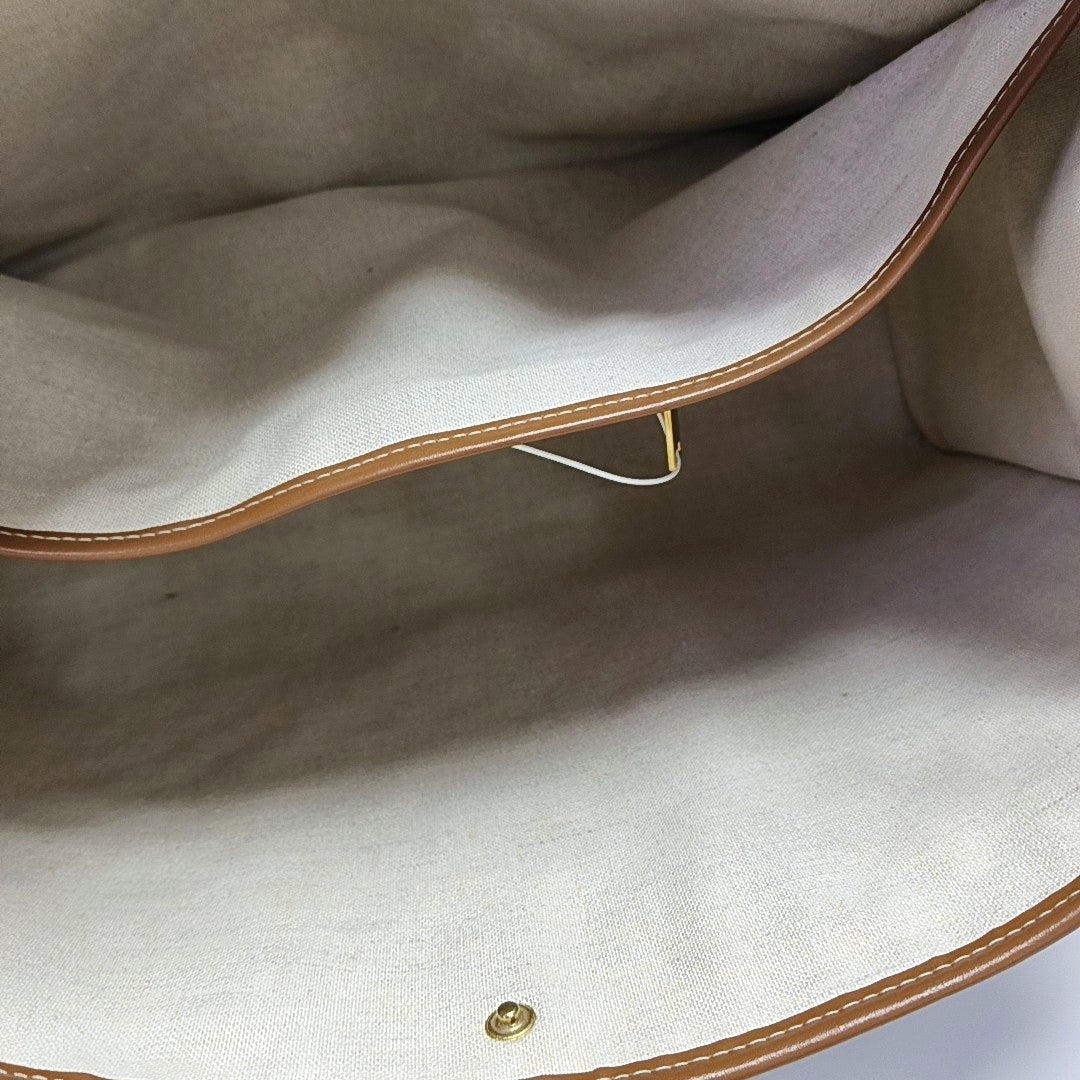 Fabric Tote Bag Brown
