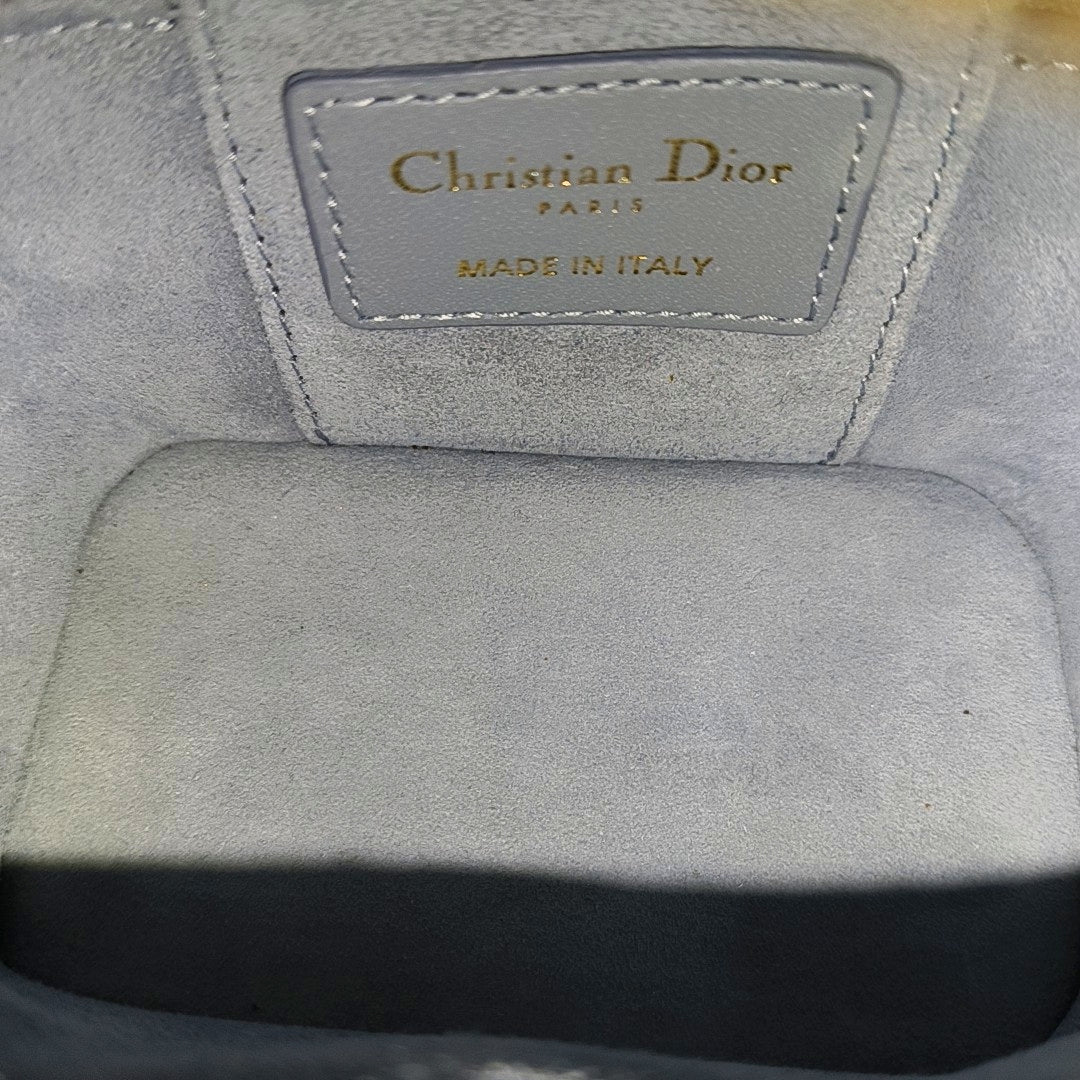 Vanity Lady Dior Cannage Calfskin Blue
