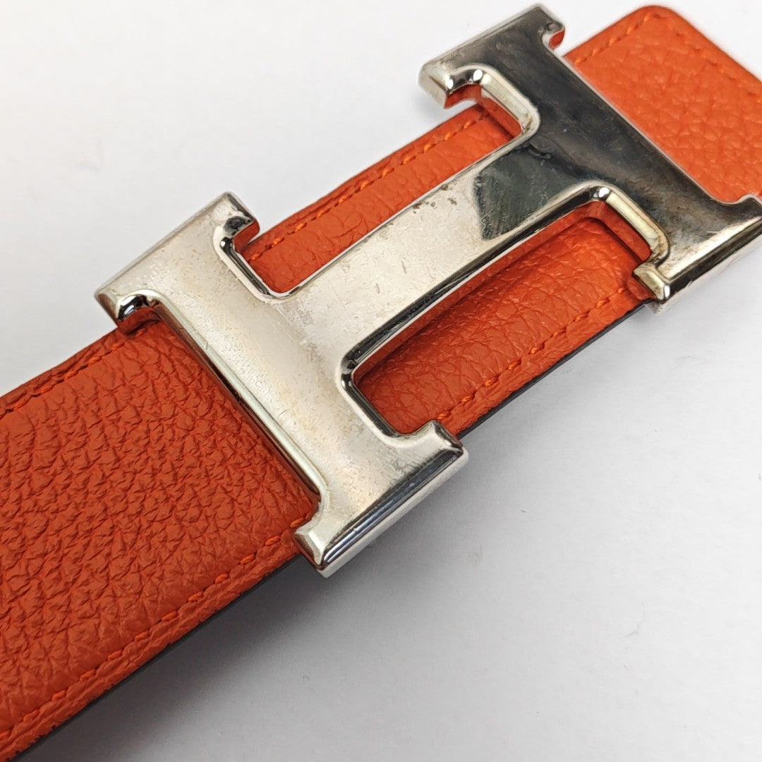 Leather Belt Orange