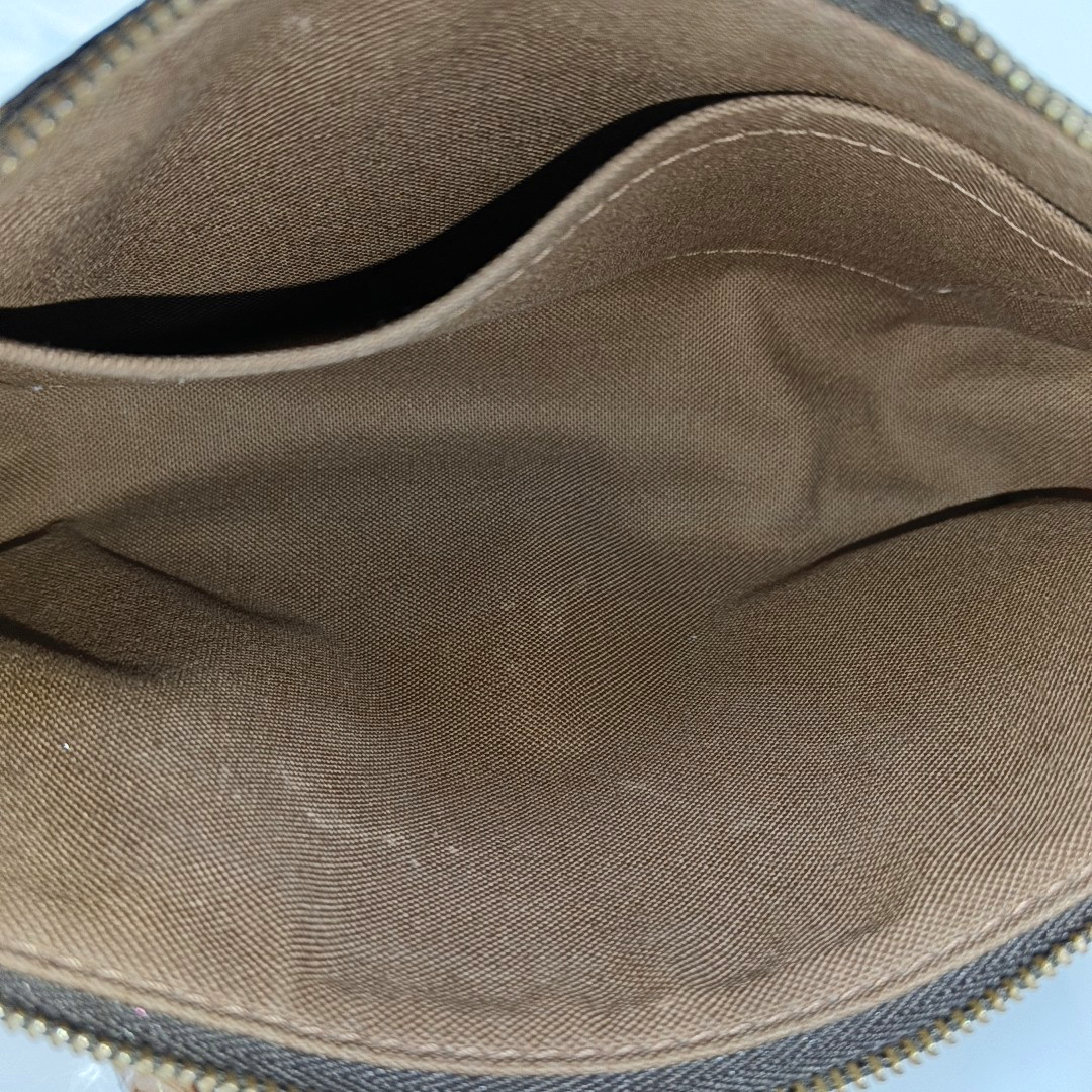 ACCESSOIRES GM Monogram Coated Canvas Brown
