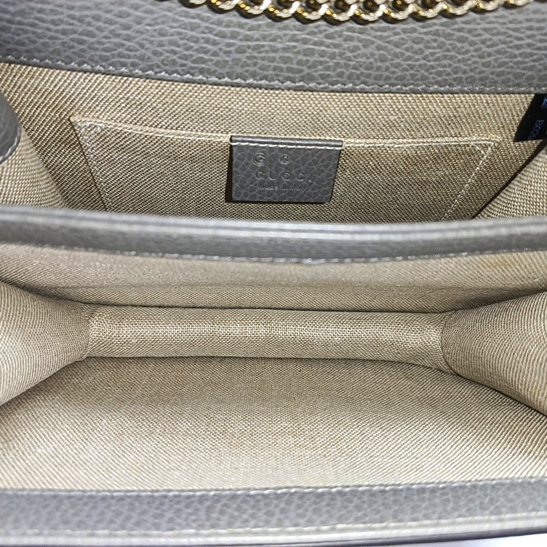 Authenticated pre-owned  Interlocking G Small Calfskin Grey - Shoulder Bag at Looply