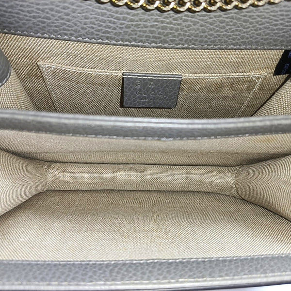 Authenticated pre-owned  Interlocking G Small Calfskin Grey - Shoulder Bag at Looply