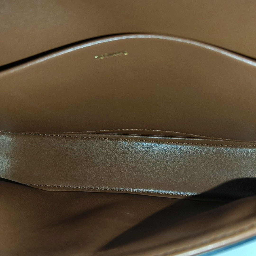 TRIOMPHE Small Coated Canvas Brown