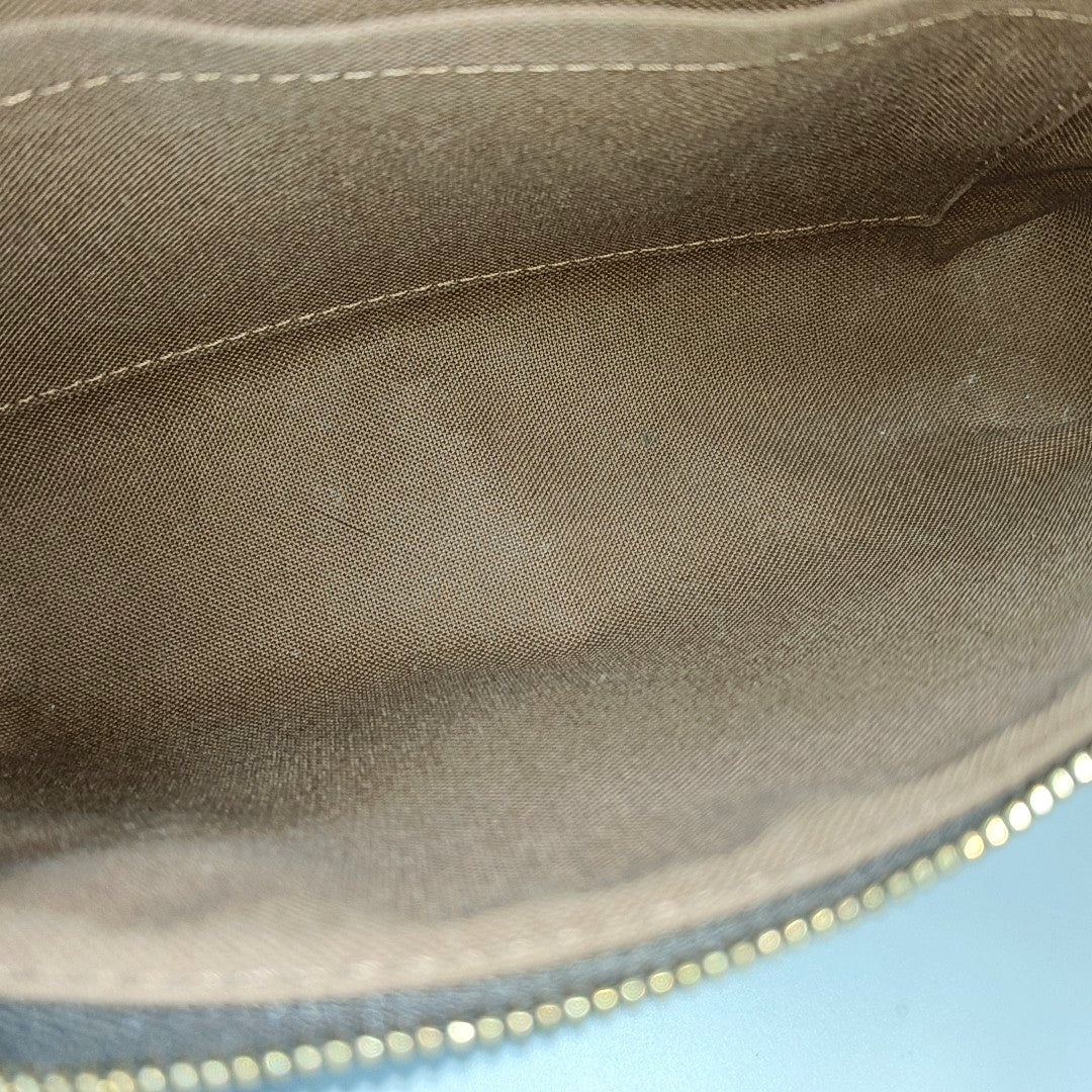 ACCESSOIRES GM Monogram Coated Canvas Brown