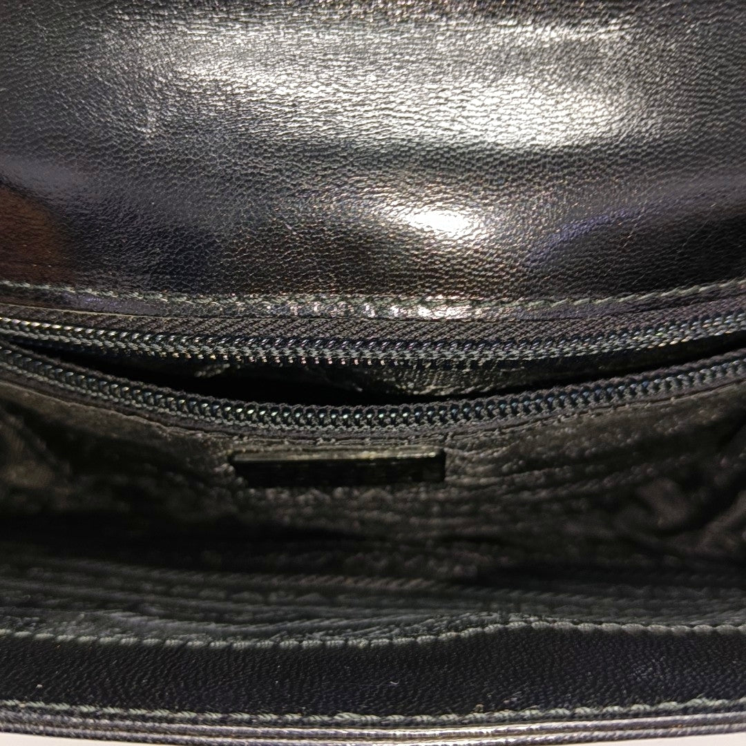 Calfskin Shoulder Bag Black