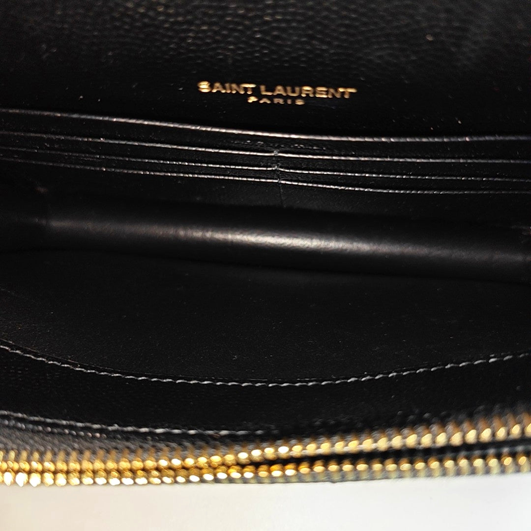MONOGRAM WOC Chevron Calfskin Black