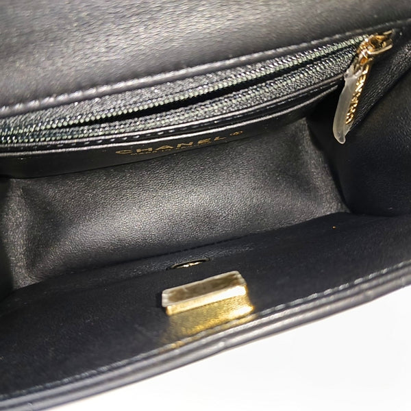 CLASSIC FLAP Mini Quilted Lambskin Black