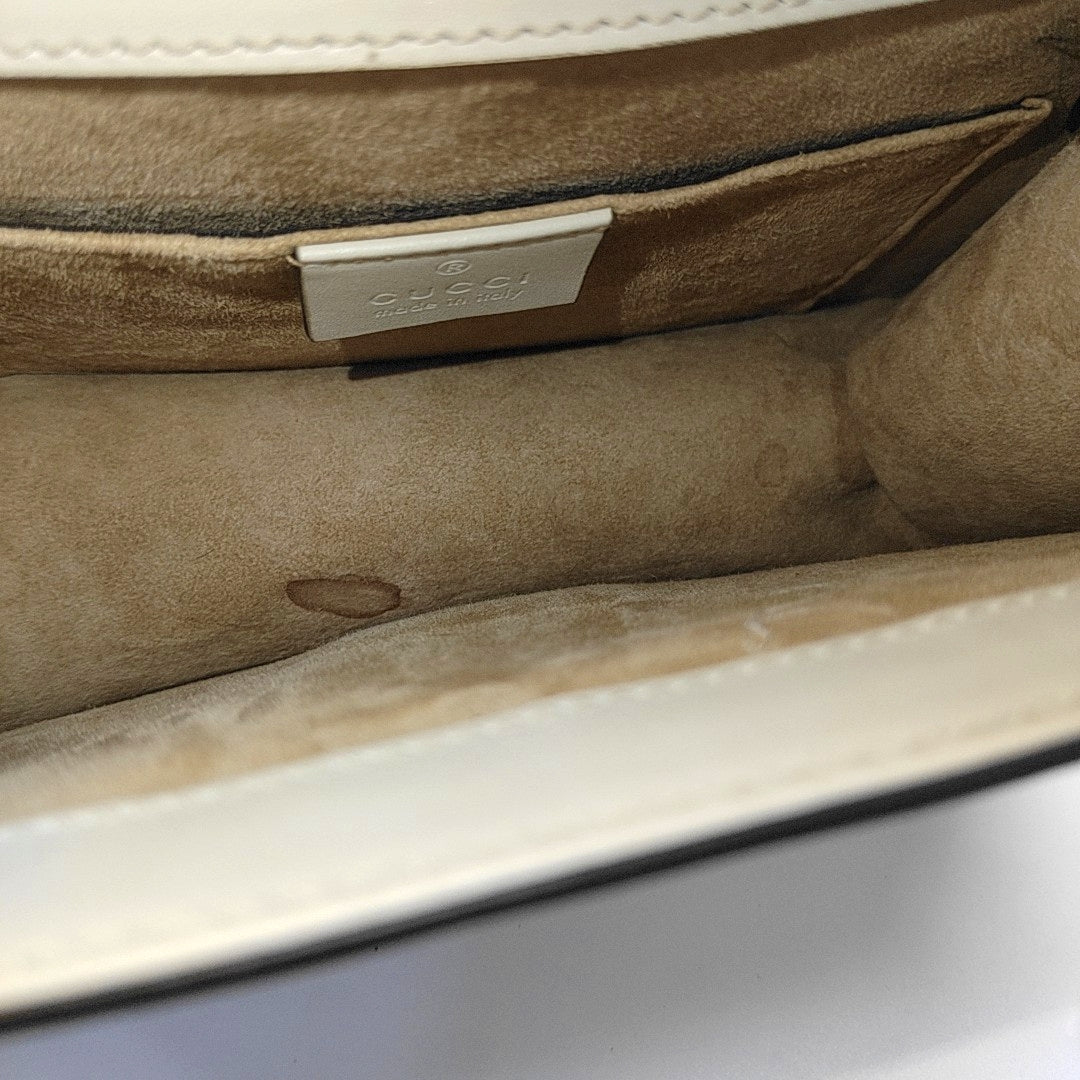 Sylvie Mini Calfskin White