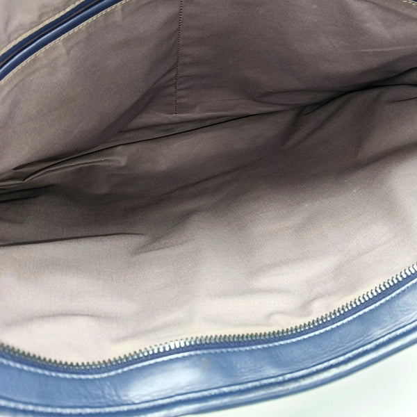 Calfskin Shoulder Bag Blue