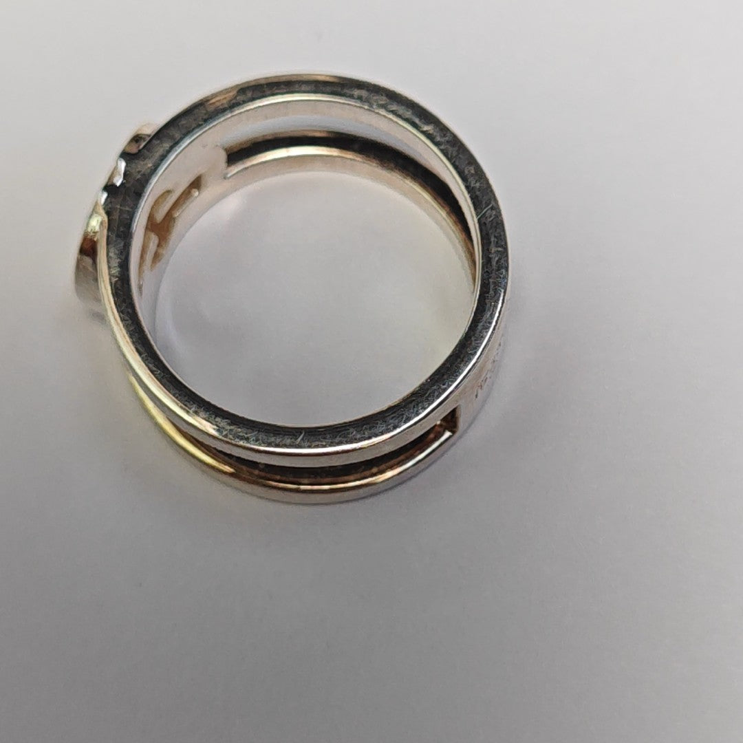 Interlocking G 925 Sterling Silver Ring EU 50