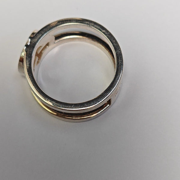Interlocking G 925 Sterling Silver Ring EU 50