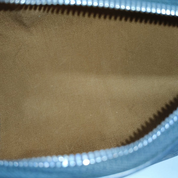 Coated Canvas Shoulder Bag Small Black