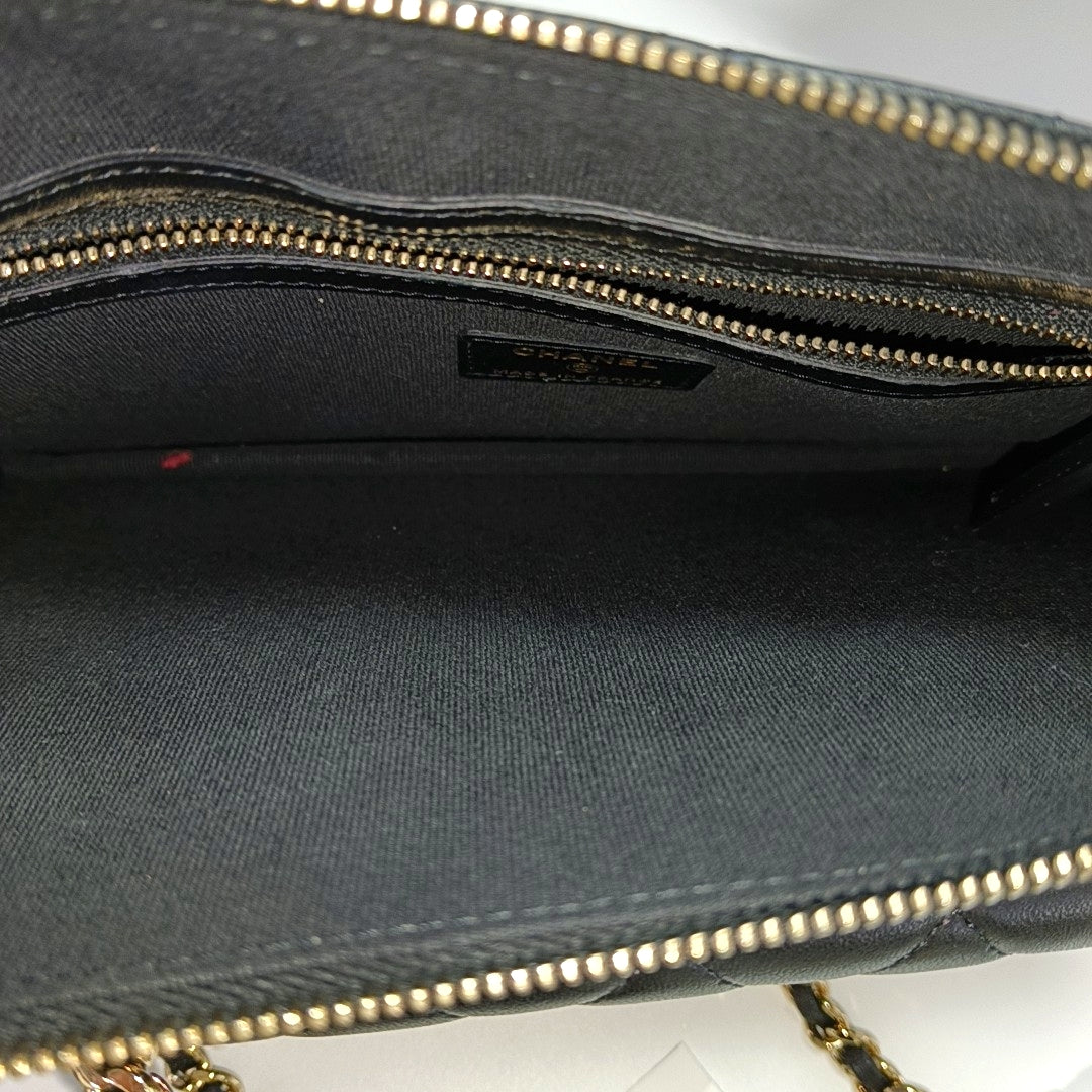 Quilted Lambskin Black