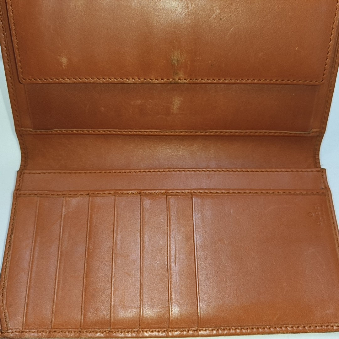 Monogram Fabric Wallet Brown