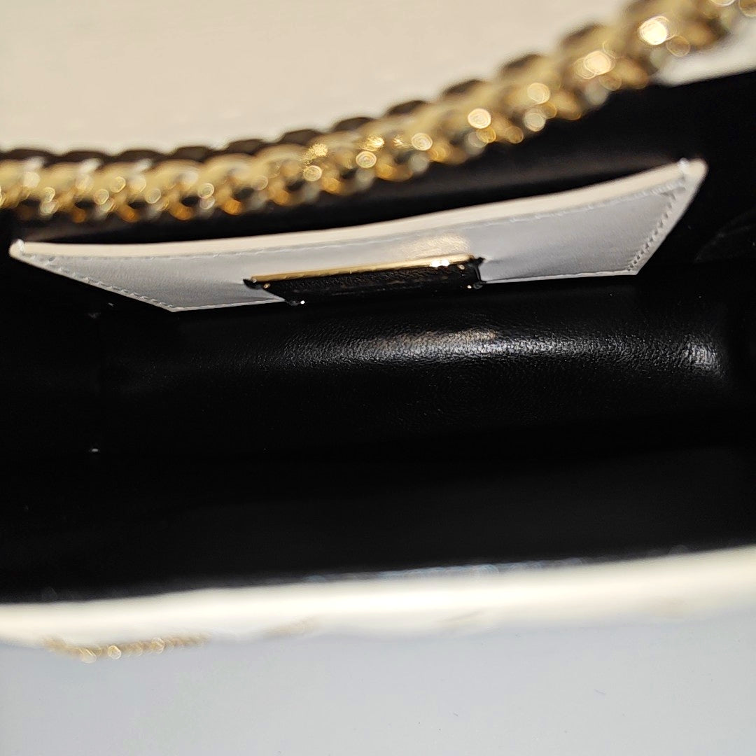 SERPENTI DIAMOND BLAST Small Calfskin White