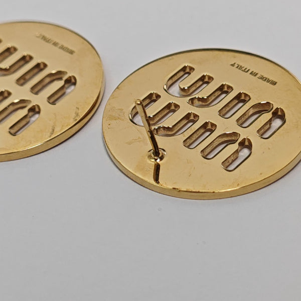 Metal Gold Stud Earrings