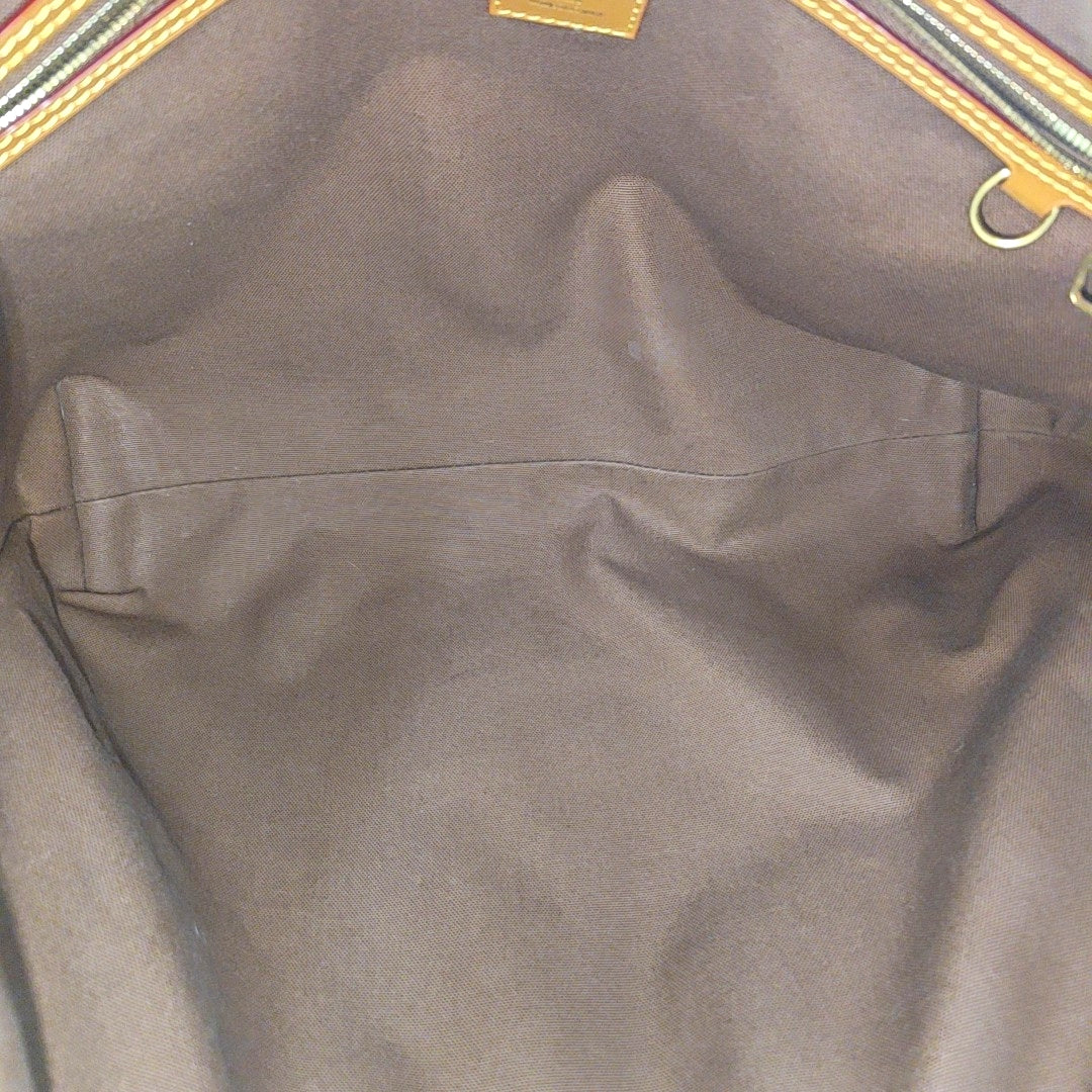 Monogram Coated Canvas Shoulder Bag GM Brown