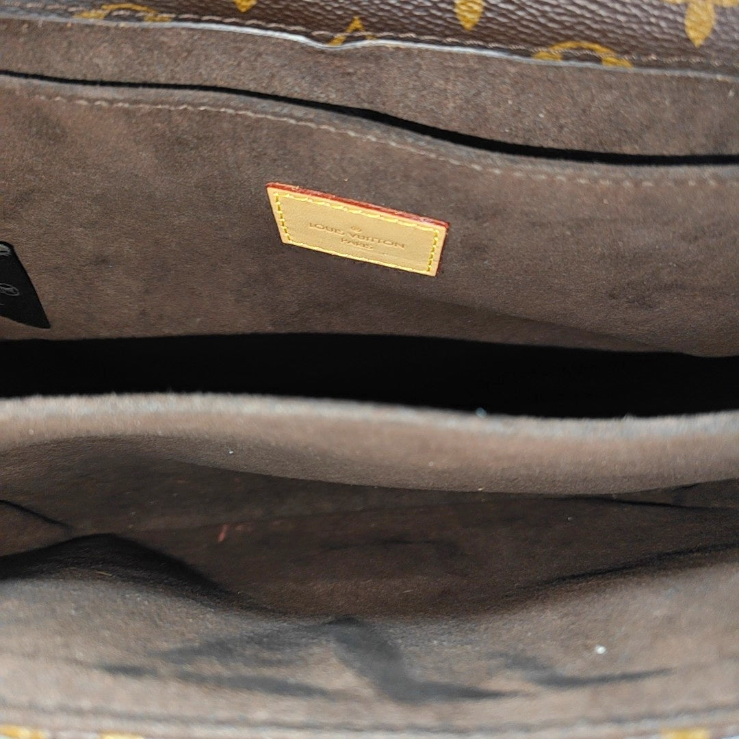MÉTIS MM Monogram Coated Canvas Brown